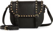 Valentino Garavani Small Rockstud Saddle Crossbody Bag