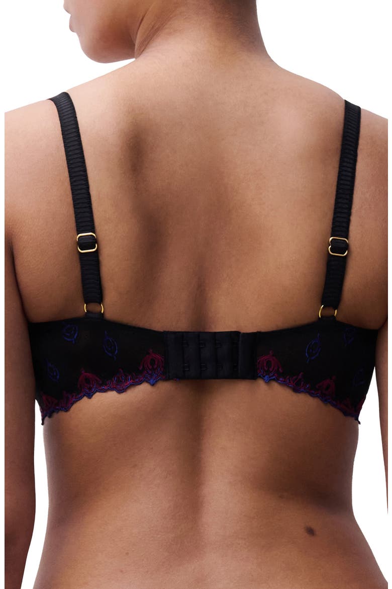 Champs-Élysées Underwire Demi Bra, Alternate, color, BLACK MULTICO