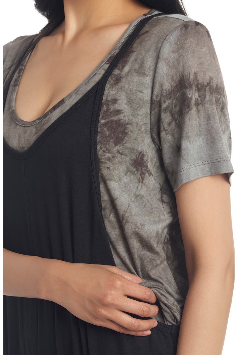 Brandi During & After Maternity/Nursing Romper, Alternate, color, BLACK