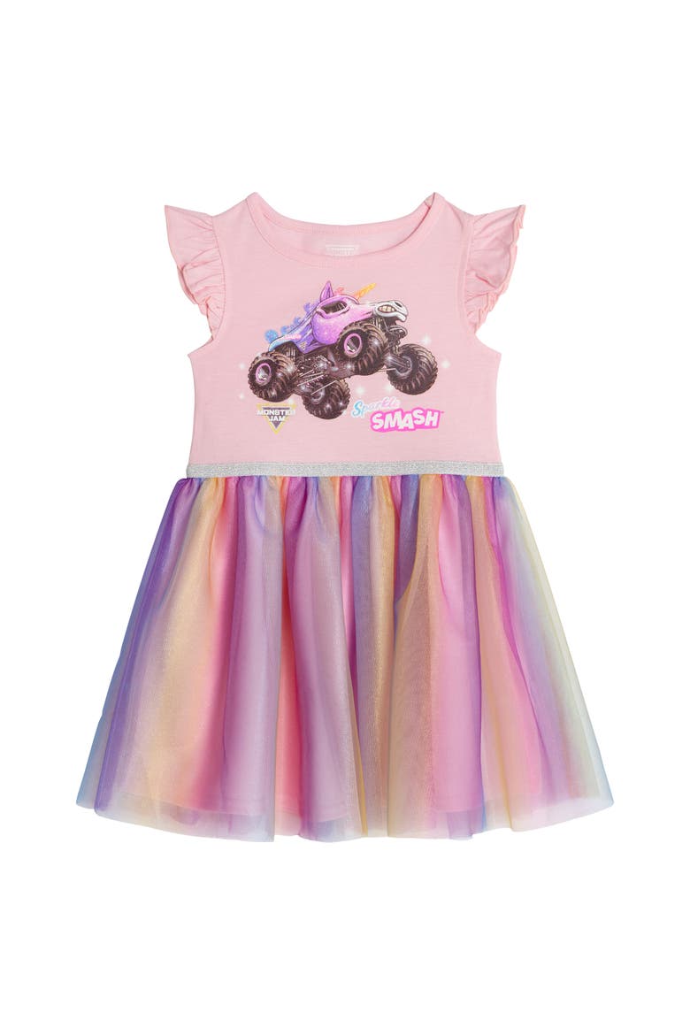 Sparkle Smash Tutu Dress, Main, color, Sparkle Smash Pink