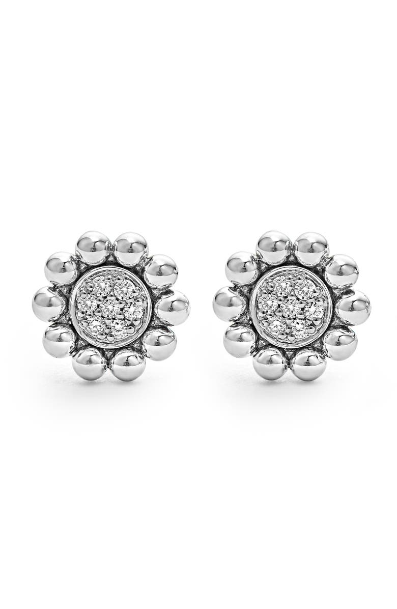 LAGOS Caviar Spark Diamond Stud Earrings, Main, color, 