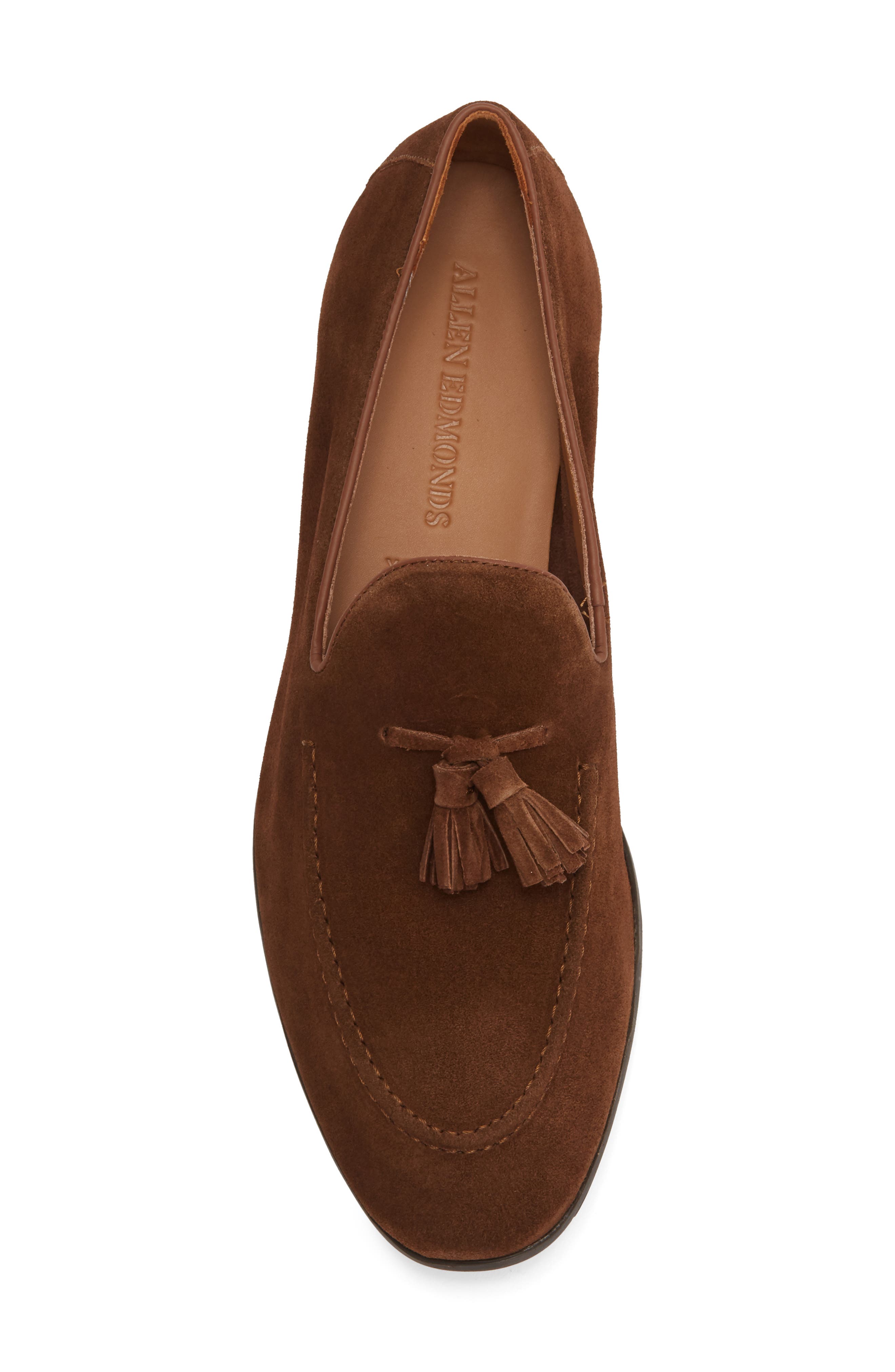 Allen Edmonds Lennox Tassel Loafer, Alternate, color, Snuff Suede