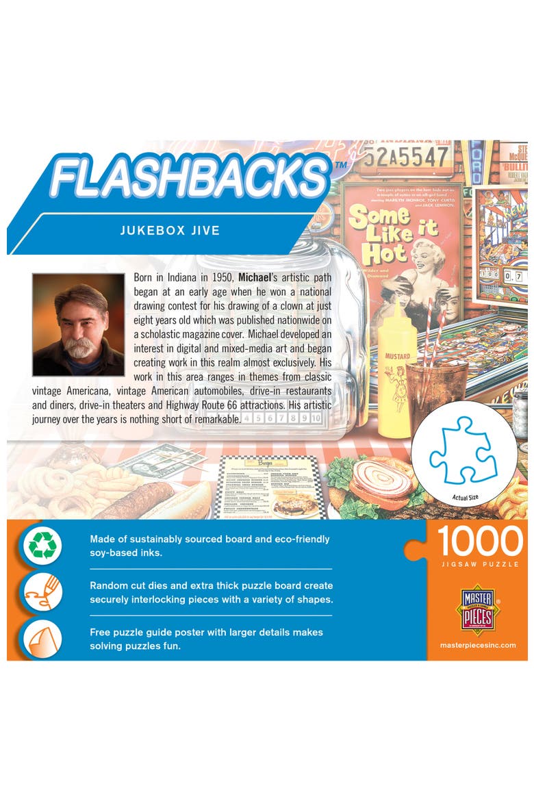 Jukebox Jive 1000 Piece Jigsaw Puzzle, Alternate, color, Multicolor