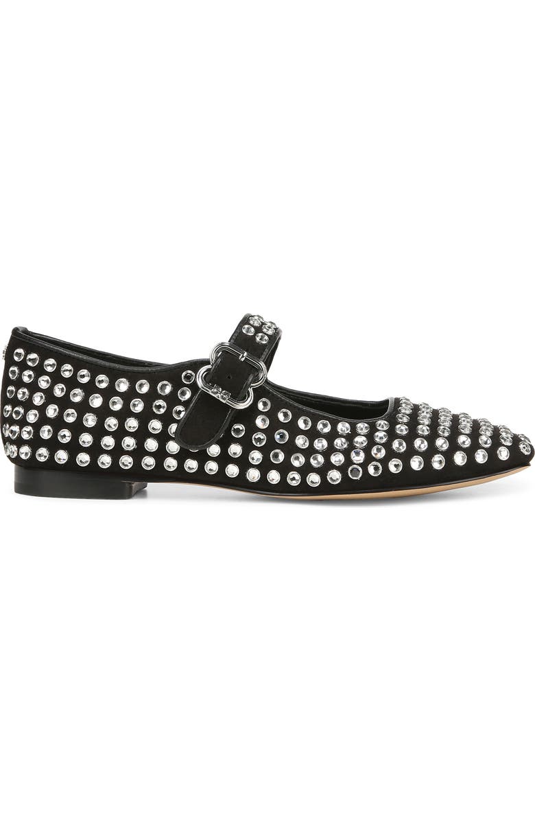 Sam Edelman Michaela Rhinestone Mary Jane Flat, Alternate, color, Black