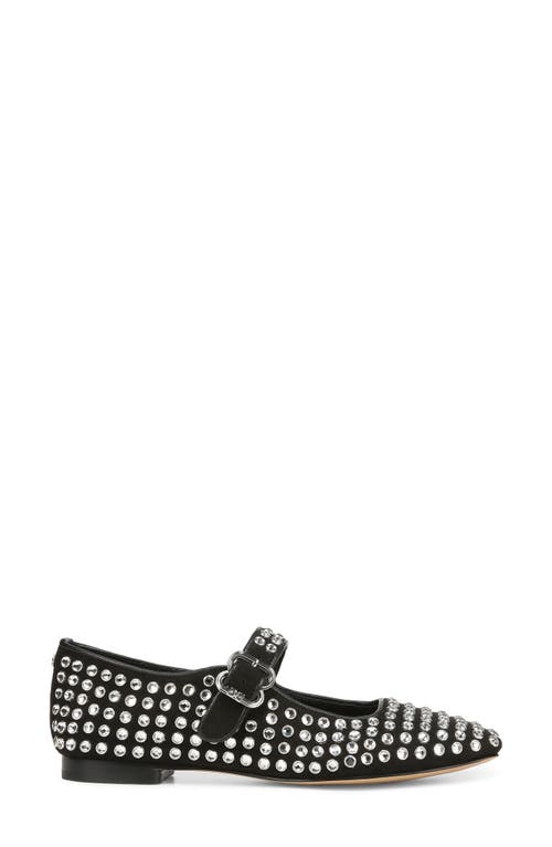 Sam Edelman Womens Faux Suede Rhinestone Mary Janes In Black