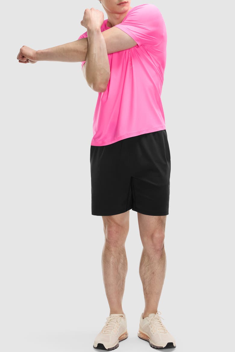 7" Cadent Paneled Short, Alternate, color, Black