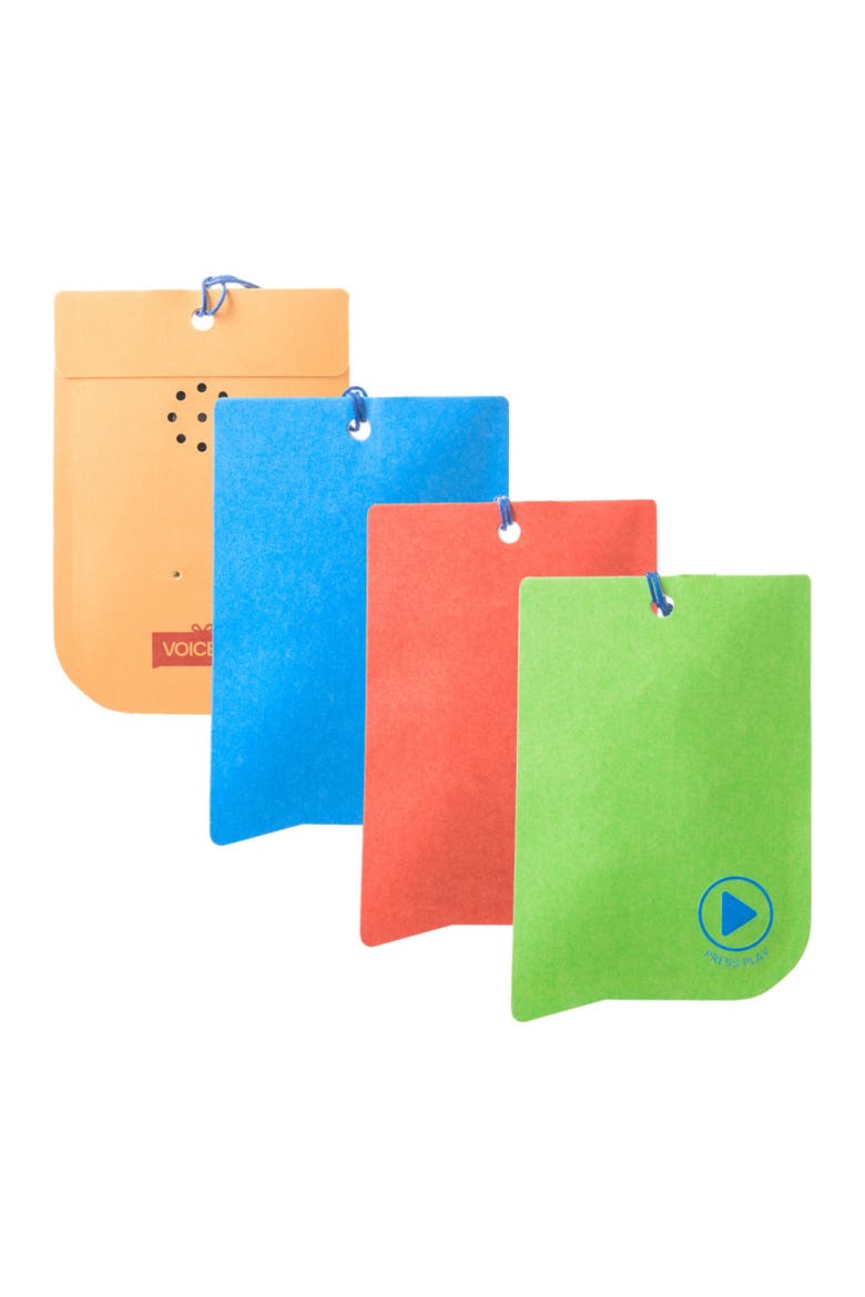 Voice Recordable Gift Tag 4-Pack, Main, color, Multicolor