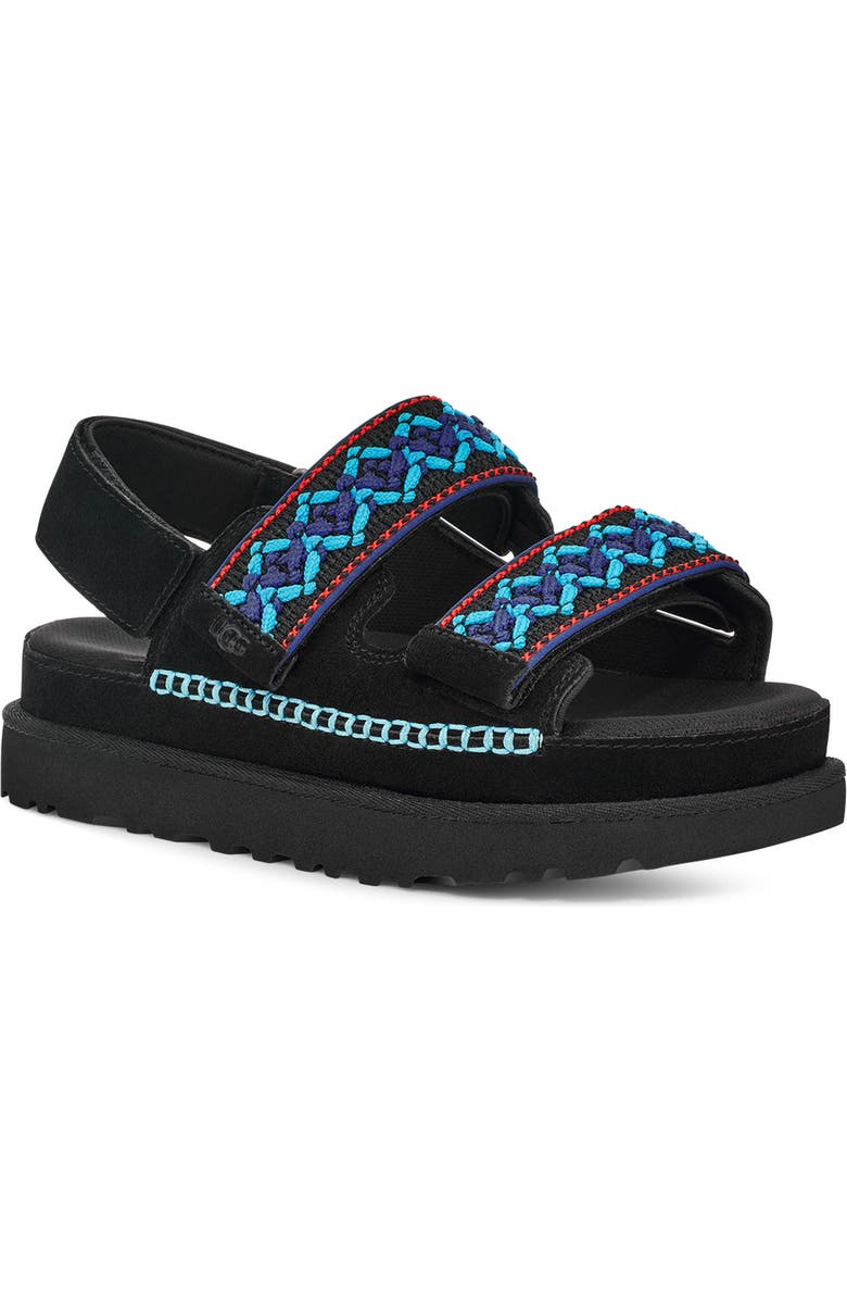 UGG<sup>®</sup> Goldenstar Heritage Braided Slingback Platform Sandal, Main, color,