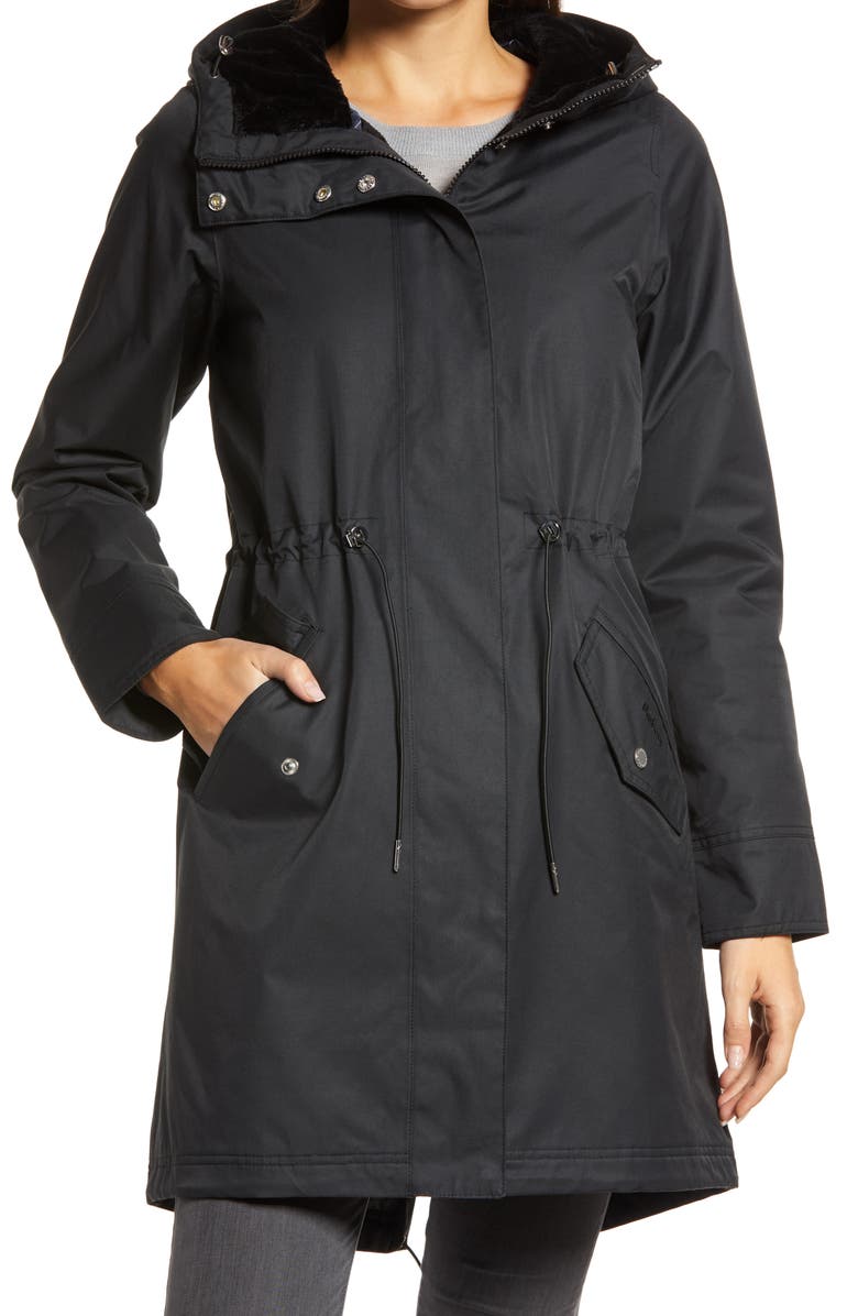 Barbour Perthshire Waterproof Hooded Raincoat, Alternate, color, 