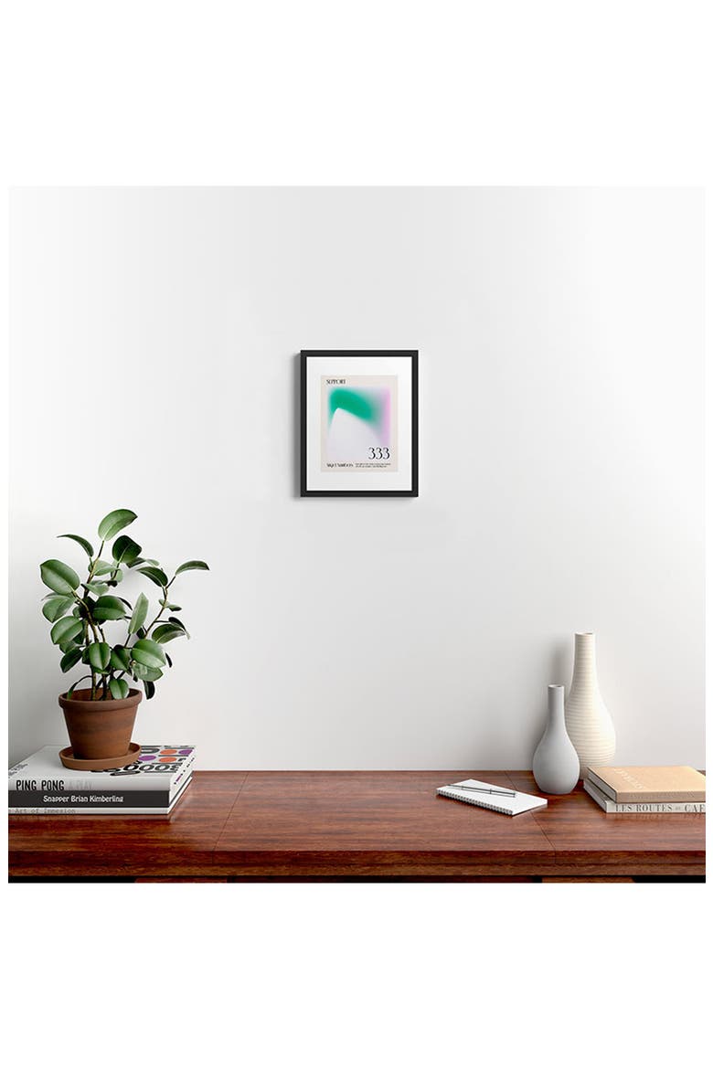 'Angel Numbers' by Mambo Art Studio Framed Wall Art, Alternate, color, BEIGE