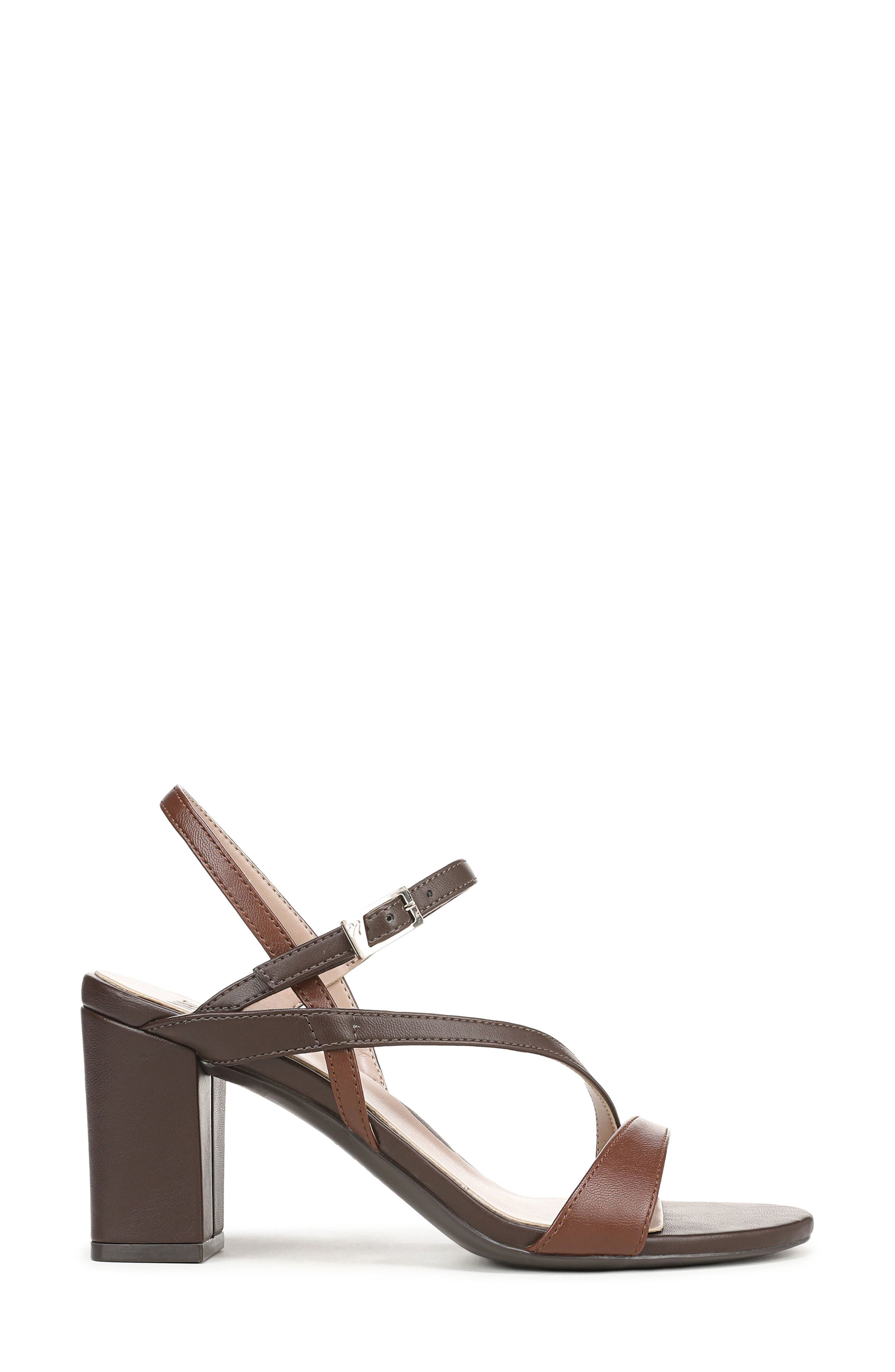 Hara Sandal, Alternate, color, DARK BROWN FAUX LEATHER