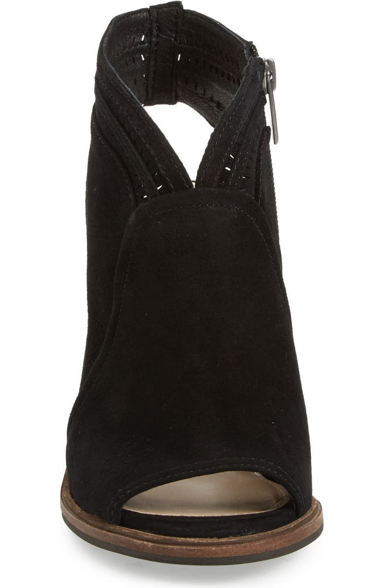 Vince Camuto 'Koral' Perforated Open Toe Bootie, Alternate, color,