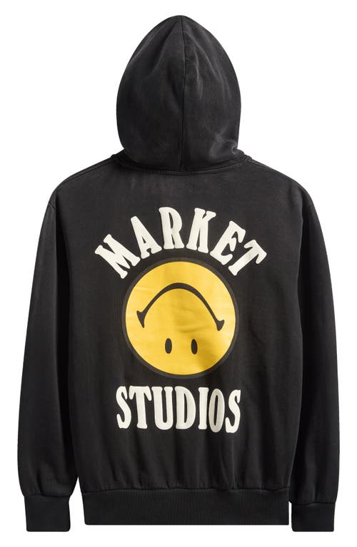 Market Double Smiley Graphic Hoodie In Black