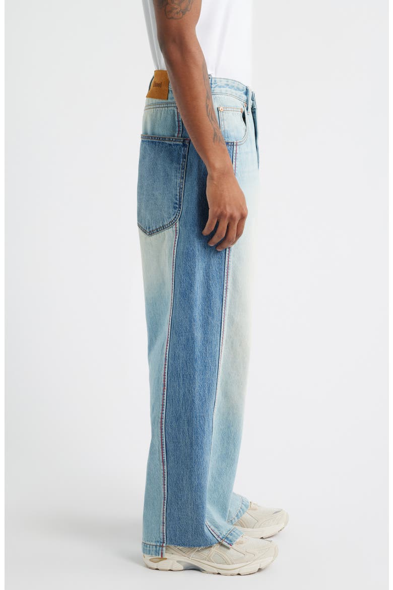 Wide Leg Reclaimed Denim Jeans, Alternate, color, VANILLA INDIGO