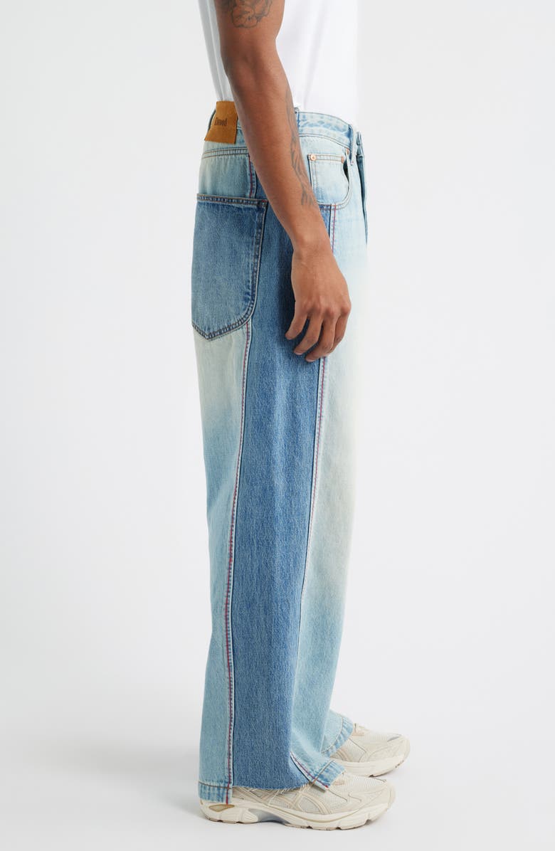 Elwood Wide Leg Reclaimed Denim Jeans, Alternate, color, Vanilla Indigo