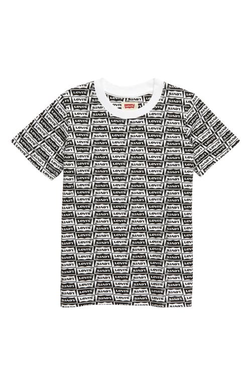 levi's Allover Logo Print T-Shirt in White 