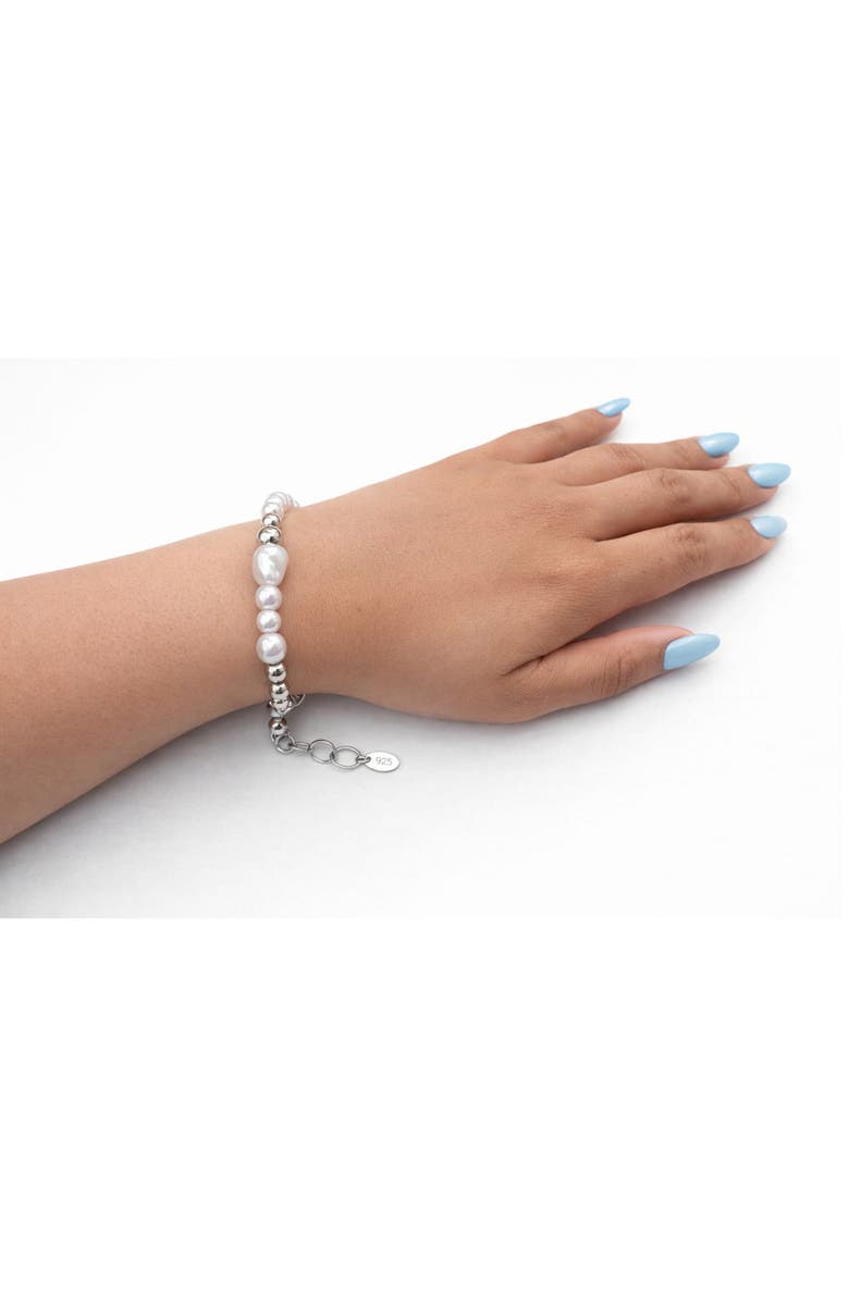 REBL Liquid Faux Pearl Bracelet, Alternate, color, 
