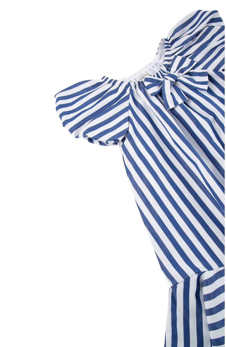 Habitual Kids Kids' Stripe Puff Sleeve Shift Dress, Alternate, color, 