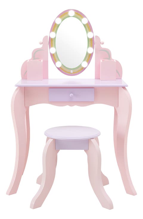 Fantasy Fields Little Princess Rapunzel Vanity Play Set with LED Mirror