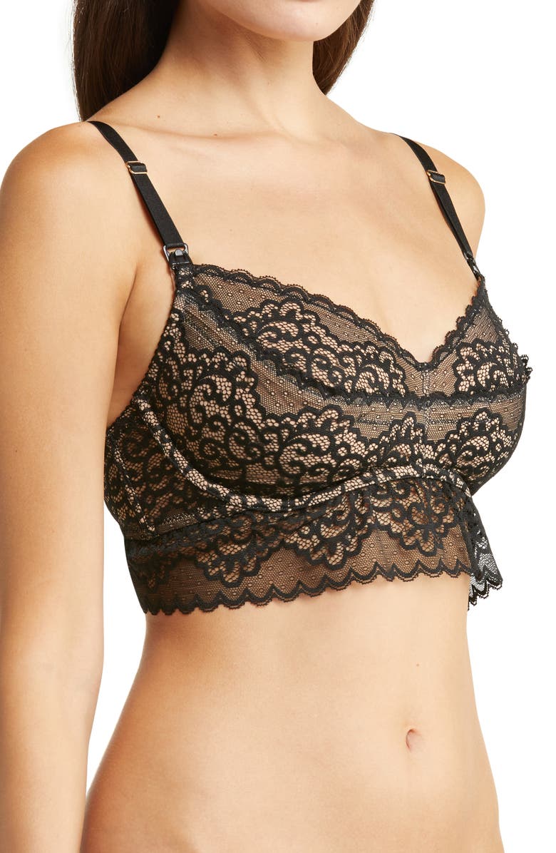 THE DAIRY FAIRY Ayla Underwire Nursing & Hands Free Pumping Bra, Alternate, color, Black