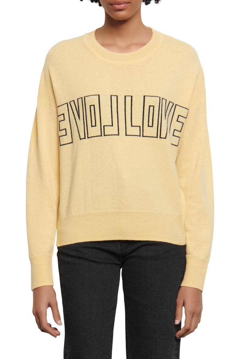 Yelli Wool & Cashmere Sweater, Main, color, YELLOW