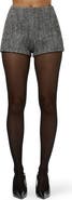 Naked Wardrobe Herringbone High Waist Hot Pants