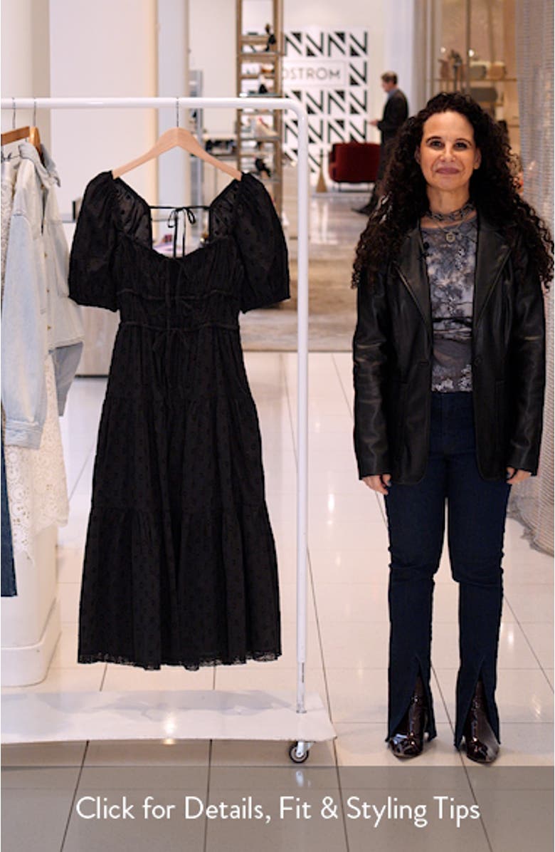 Palma Tiered Cotton Eylelet Dress, sales video thumbnail