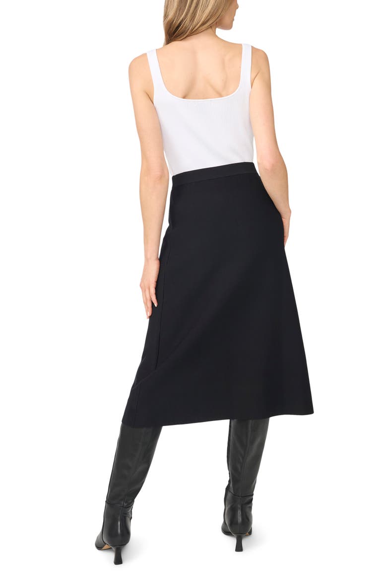 Sweater Knit Midi Skirt, Alternate, color, RICH BLACK