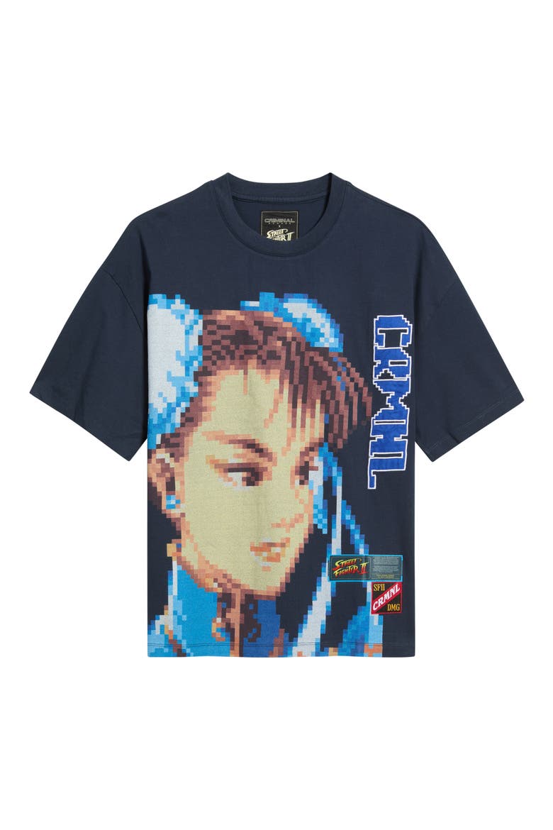 Chun Li Graphic T-Shirt, Main, color, BLACK