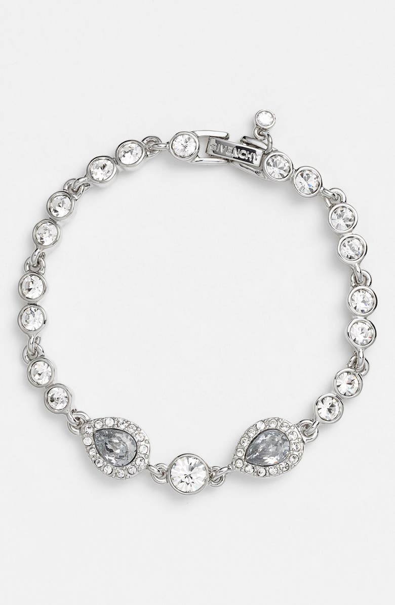 Givenchy Crystal Line Bracelet, Main, color, 