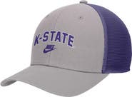 Nike Men's Nike Pewter Kansas State Wildcats Vintage Arch Rise Performance Trucker Adjustable Hat