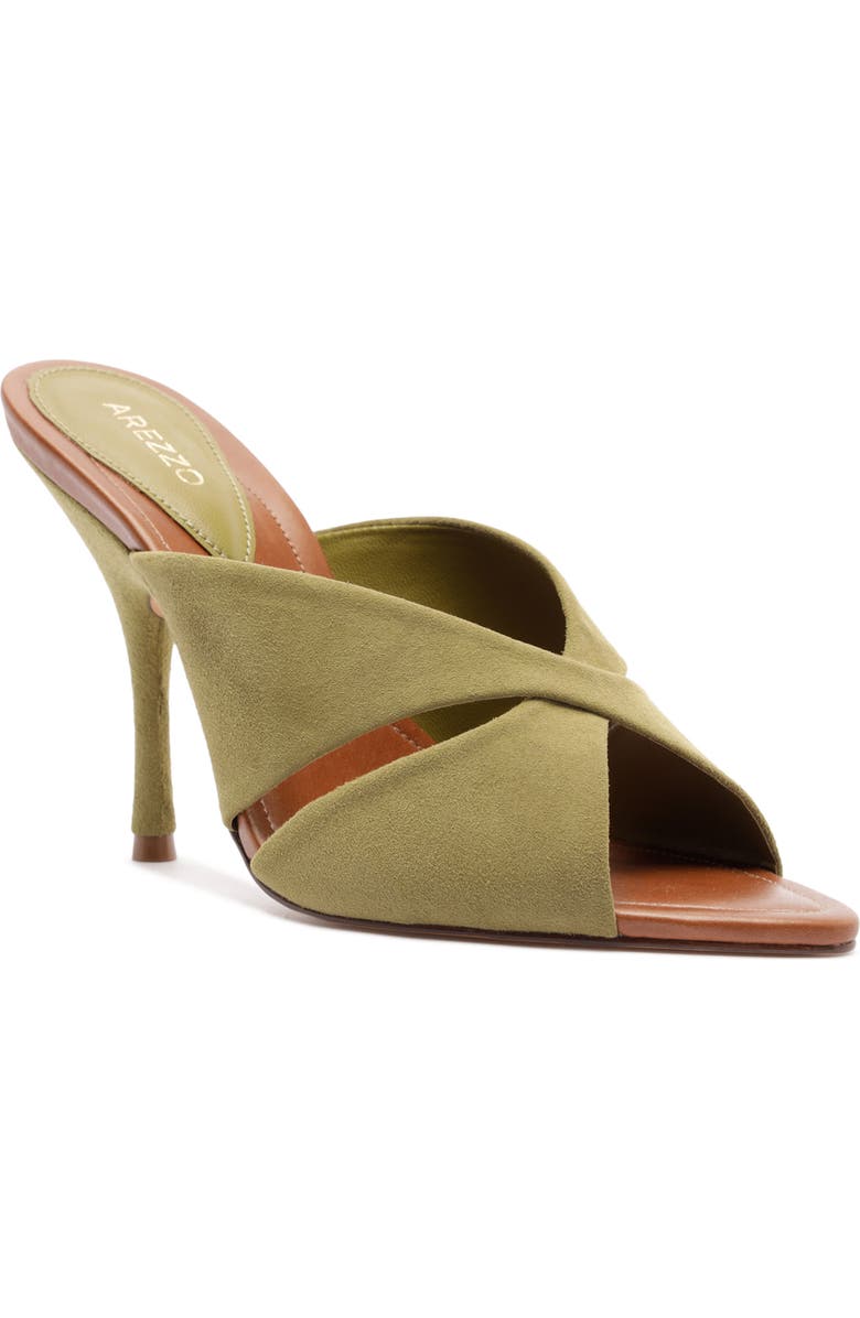 Arezzo Amelia Stiletto Sandal, Main, color, Soul Green