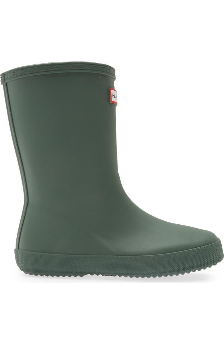 Hunter Kids' First Classic Rain Boot, Alternate, color, Hunter Green/Green