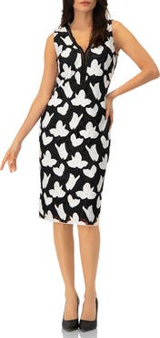 IVONNE Floral Embroidered Sheath Dress