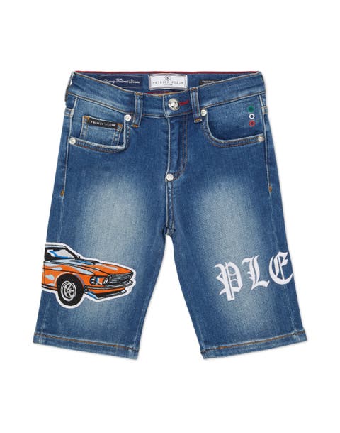Denim Shorts Formentera Cars Racing Boy
