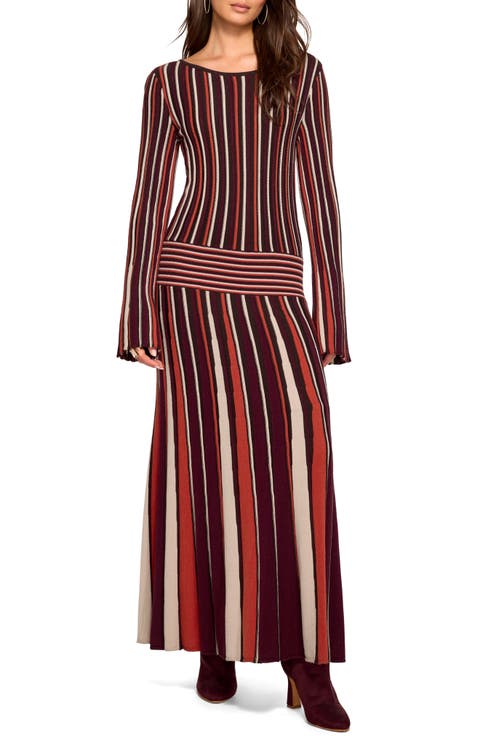 Hope Striped Wool Blend Sweater Dress