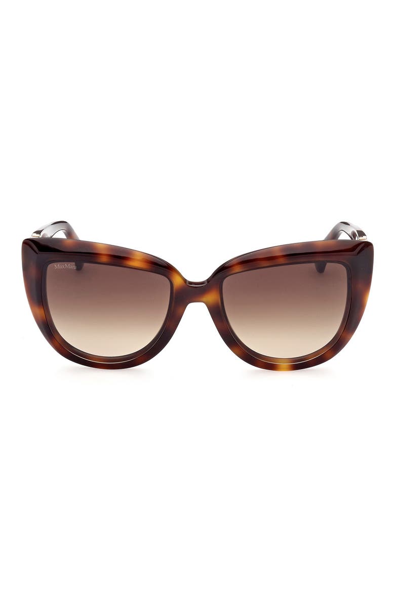 56mm Gradient Cat Eye Sunglasses, Main, color, DHAV/ BRNG