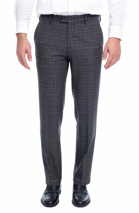 Tirfon Plaid Straight Leg Pants