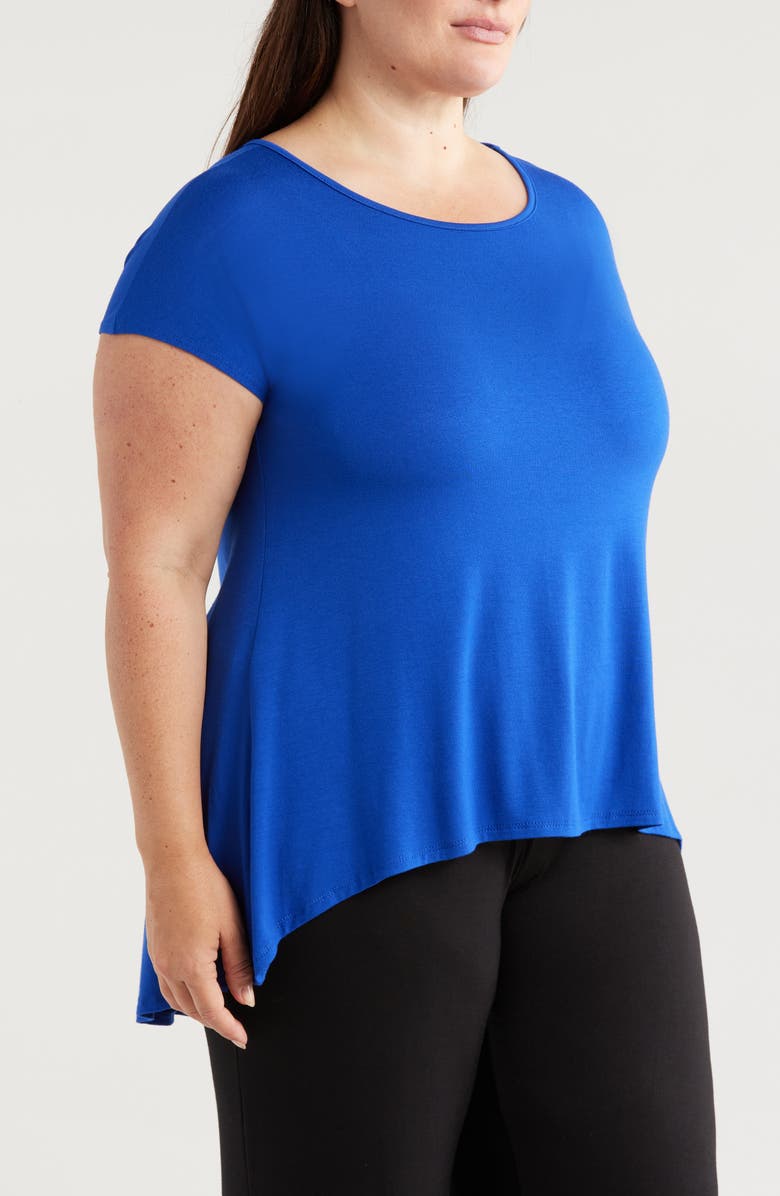 24seven Comfort Apparel High-Low Jersey T-Shirt, Alternate, color, 