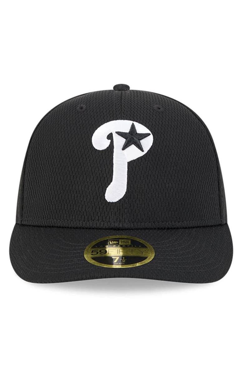 New Era Men's New Era Black Philadelphia Phillies 2025 MLB Clubhouse Low Profile 59FIFTY Fitted Hat, Alternate, color, 