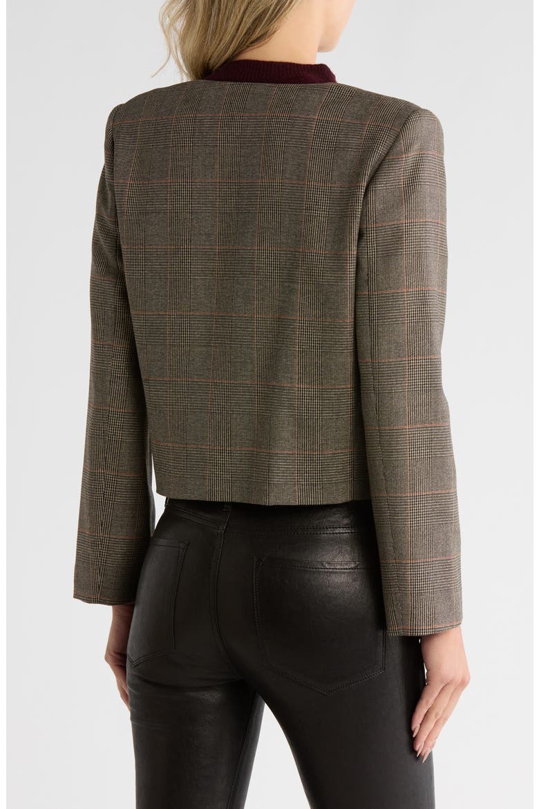 Plaid Collarless Jacket (Women) | Nordstromrack