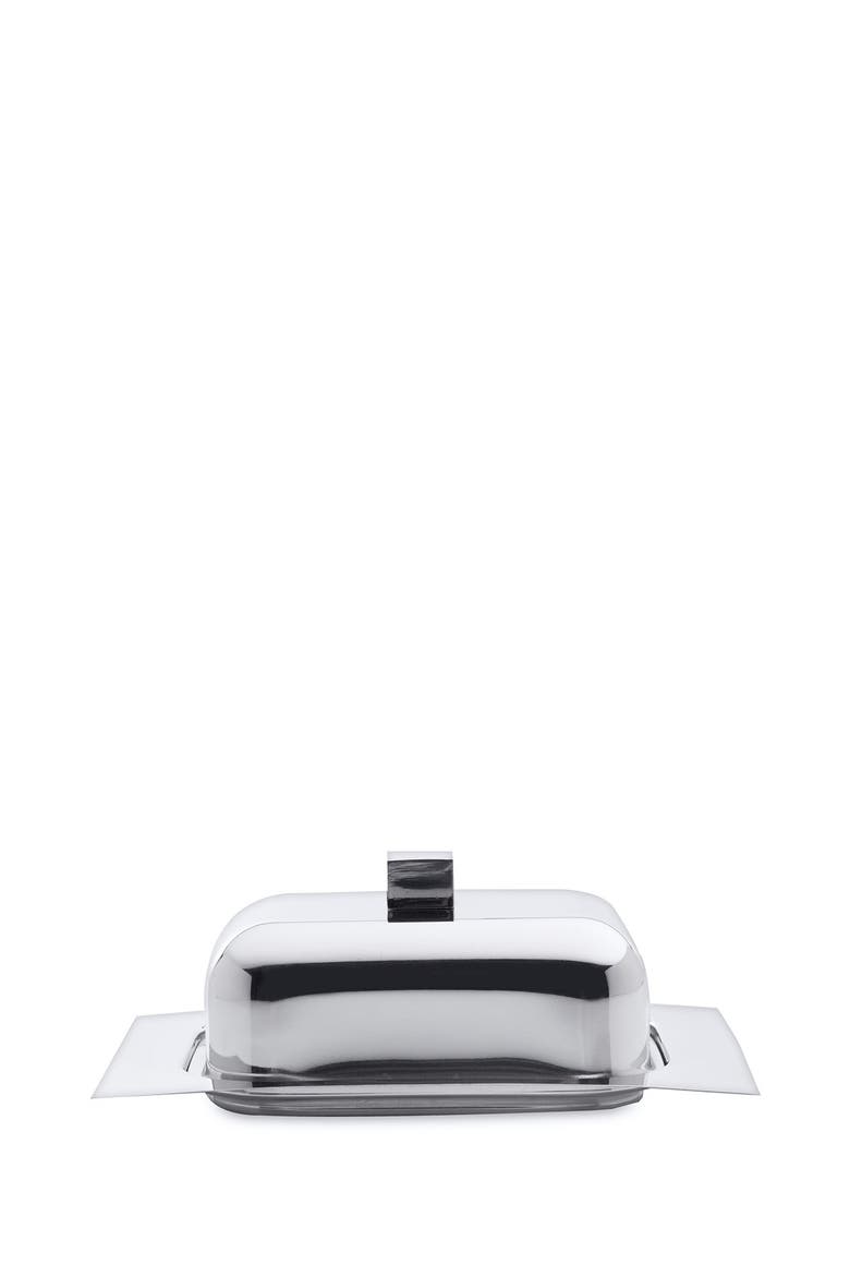 Stainless Steel Silver Butter Dish, Main, color, no color