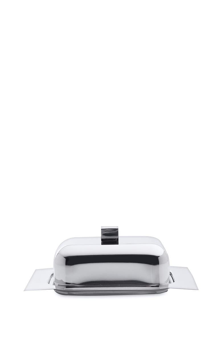 BergHOFF Stainless Steel Silver Butter Dish, Main, color, NO COLOR