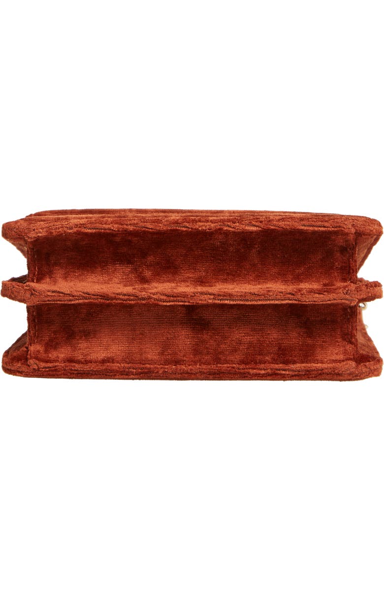 M2MALLETIER Mini La Collectionneuse Velvet Crossbody Bag, Alternate, color,