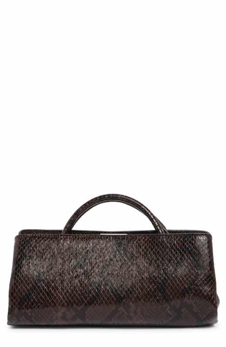EW Frame Faux Leather Satchel