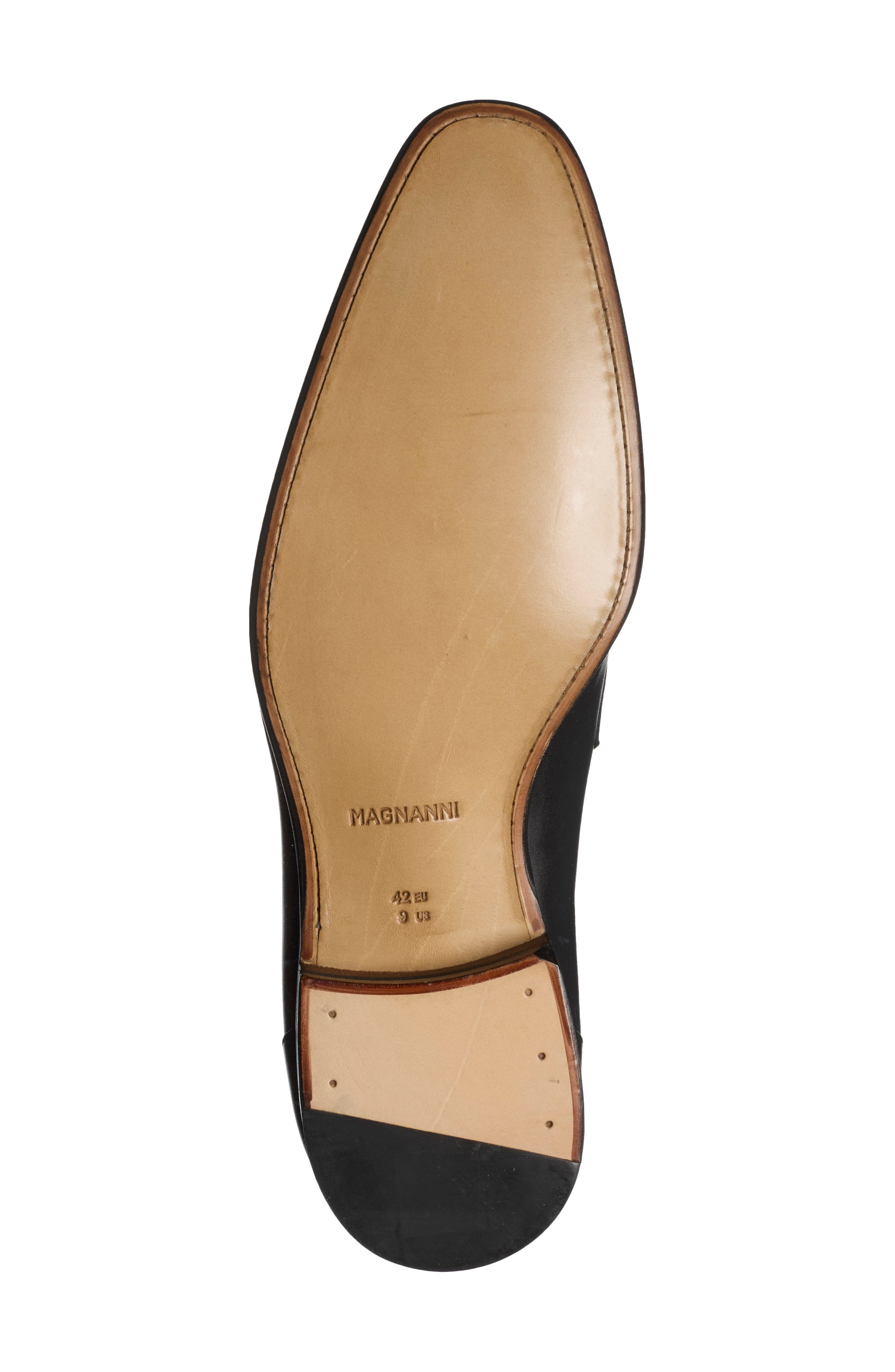 Marcell Leather Penny Loafer, Alternate, color, BLACK