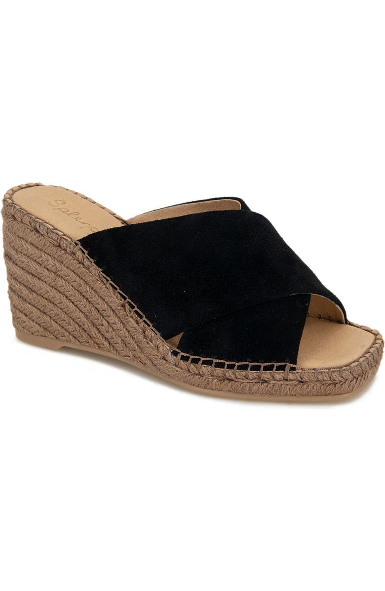 Splendid Britt Espadrille Platform Wedge Slide Sandal, Main, color,