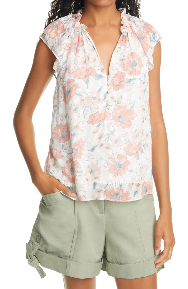 Rebecca Taylor Amelie Fleur Top, Main, color, 