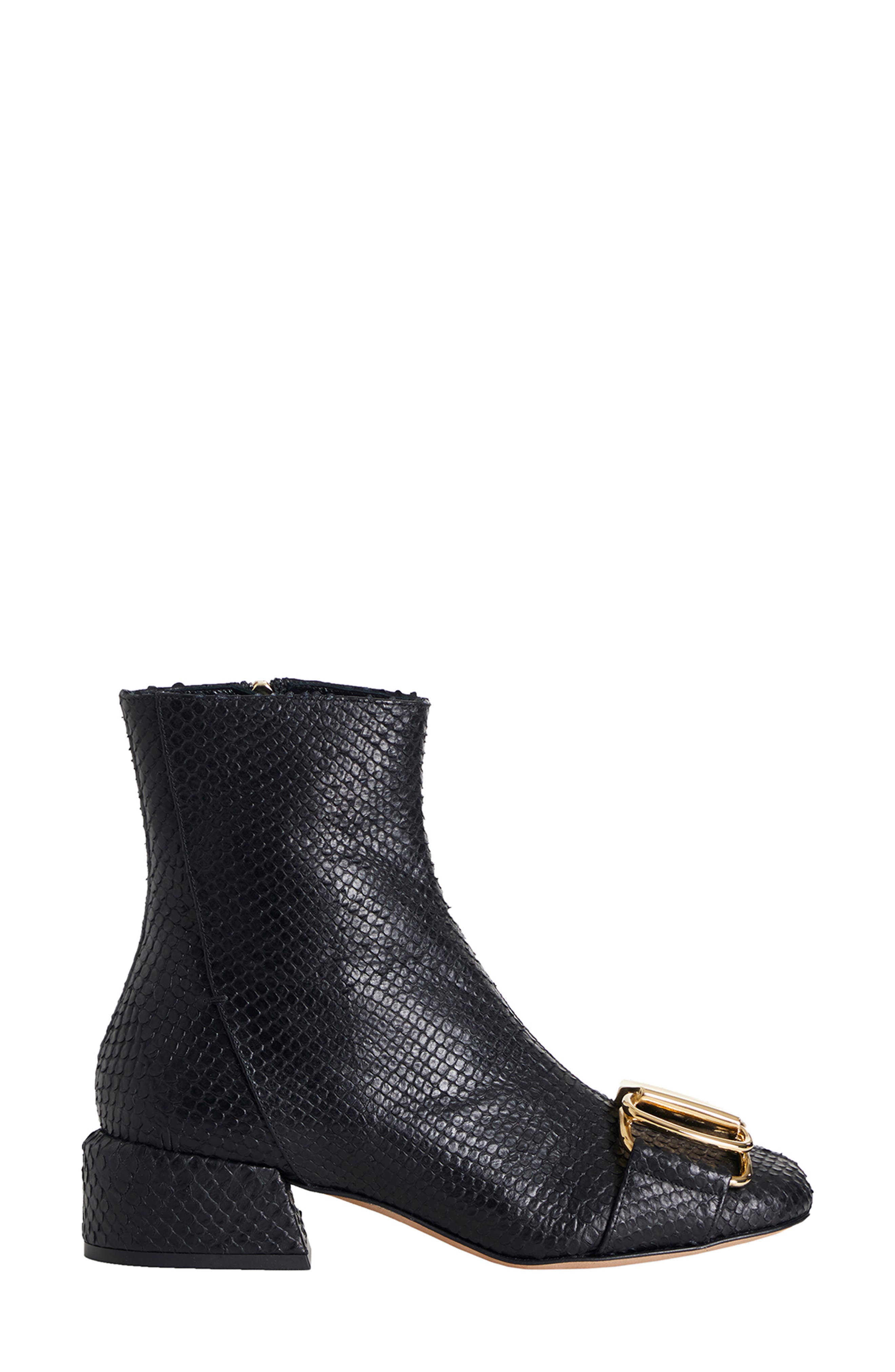 Wyatt Buckle Bootie, Alternate, color, BLACK