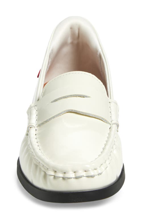 Marc Joseph New York Brightwater Ave Patent Penny Loafer In Ivory Patent